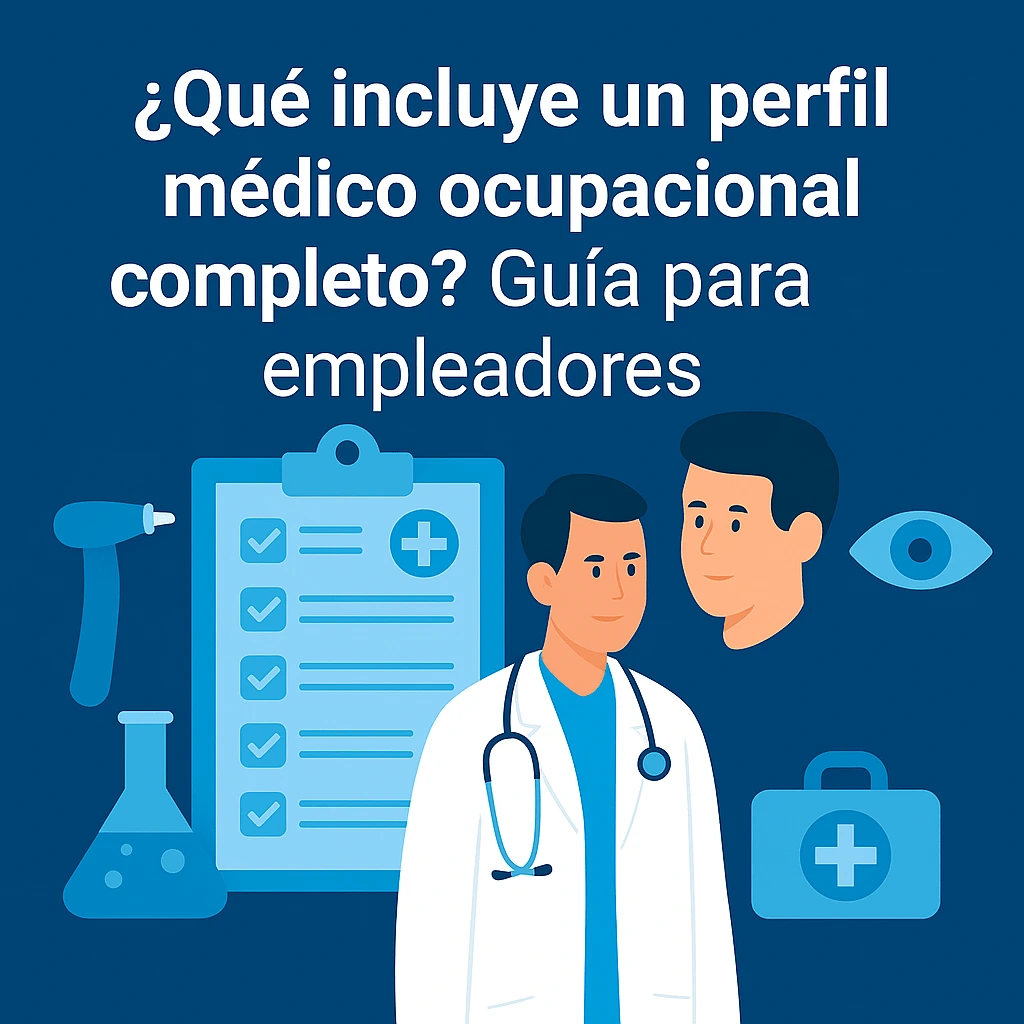 ¿Qué incluye un perfil médico ocupacional?