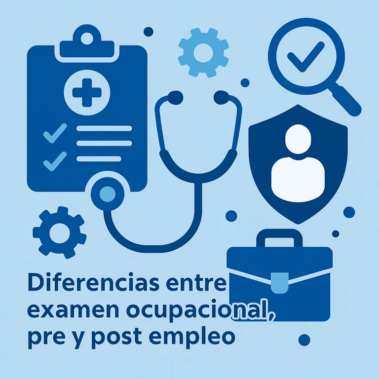 Diferencias entre examen ocupacional, pre y post empleo